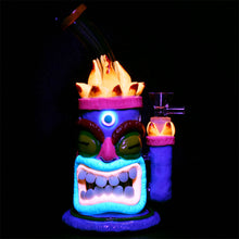 Neon Tiki 3D Painted Water Pipe - 8.5" / Assorted Styles