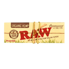 24pc Display-Raw Organic Hemp 1¼ Connoisseur Rolling Papers