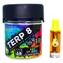 2.25-Gram Pot of Gold Delta-8 Live Resin Cartridge