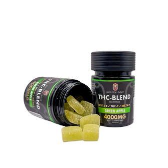 THC Blended 4000MG Infused Gummies Delta 8 / THC-P / Delta 9 - Green Apple