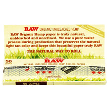 Raw Organic Hemp Rolling Papers