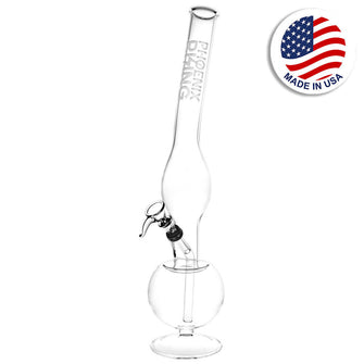 Phoenix Rising Sunken Goblet Beaker Water Pipe - 16.25" / Clear