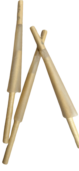 Unbleached Zig-Zag 98’s 1/4" Size Natural Rolling Cones Kit 10 Pack