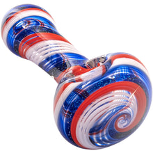 LA Pipes Stars and Stripes Independence Glass Spoon Pipe