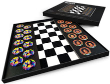 Starz Puzzles: Mona Lisa & Bob Marley 15" x 15" Checkerboard Set.