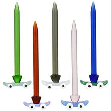 5PC SET - Skateboard Glass Dab Tool - 4" / Assorted Colors