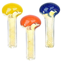 Spiral Vector Fumed Honeycomb Spoon Pipe - 4.25" / Colors Vary