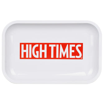 High Times Metal Rolling Tray - 11"x7" / High Times White