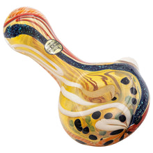 LA Pipes "Dollar Pancake" Dichroic Color-Changing Spoon Glass Pipe