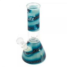 Thug Life | 8" Blue Ocean Swirl Water Pipe