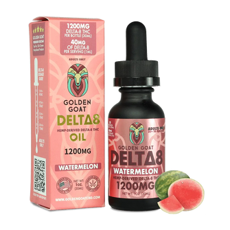 Delta-8 Oil, 1200mg – Watermelon – 30ml, 1oz.