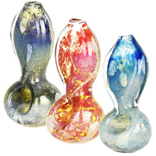 Warped Desires Flat Neck Glass Hand Pipe - 3.25"/Colors Vary