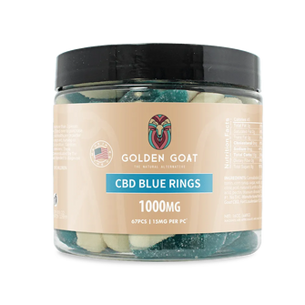 CBD Gummies 1000MG - Blue Raspberry Rings