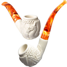 Standard Meerschaum Pipe - 5.5" / Embossed Dragon