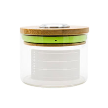 Stashlogix Bamboo Lid SmartJar w/ Analogue Humidity Sensor