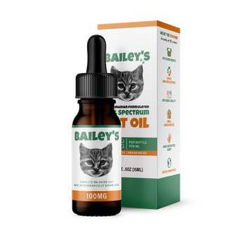 Bailey's Full Spectrum Hemp Derived CBD Oil For Cats | 100MG 15ml Tincture