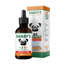 Bailey's Extra Strength 1800MG 2:1 CBD & CBG Oil For Dogs