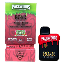 Roar x Packwoods Nug Run Concentrate 3500MG LIVE RESIN THC-B + THC-H, D11 +D8 - Watermelon Zkittlez