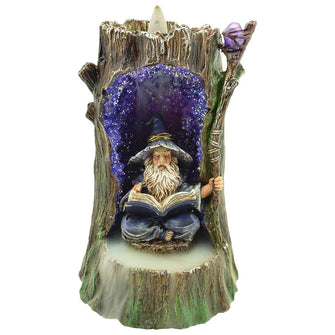 Wizard Backflow Polyresin Incense Burner W/ LED - 6.5"