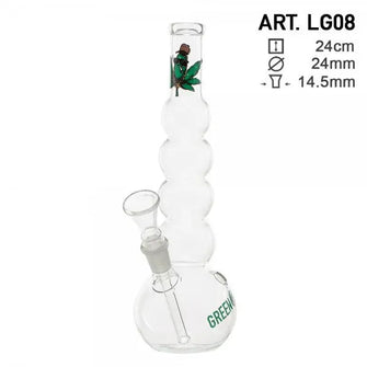 Greenline | 9" Glass Bubble Body Water Pipe