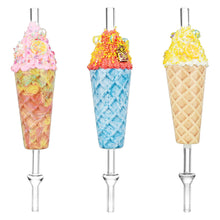 Dabtized Ice Cream Dab Straw - 10" / 10mm F / Colors Vary