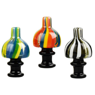 UV Striped Carb Cap - 25mm / Colors Vary