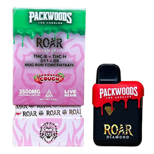 Roar x Packwoods Nug Run Concentrate 3500MG LIVE RESIN THC-B + THC-H, D11 +D8 - Strawberry Cough
