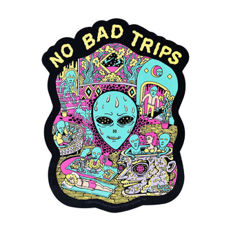 Killer Acid Die Cut Vinyl Sticker - No Bad Trips Scene / 3.75" x 5"