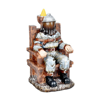 Electric Chair Polyresin Backflow Incense Burner - 6.5"