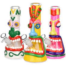 Screamin' Tiki 3D Painted Beaker Water Pipe - 9.75" / Designs Vary