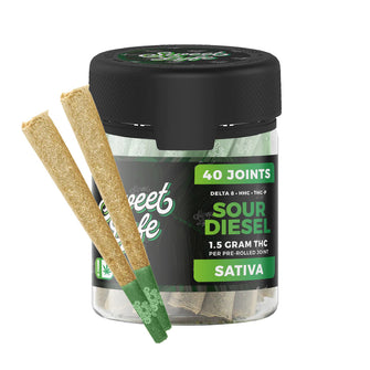 Sweet Lyfe 40 Pack of Joints D8+HHC+THCP - 1.5g per Joint - Sour Diesel - Sativa