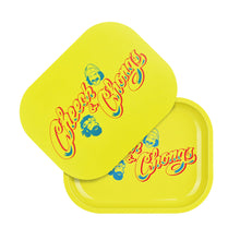 Cheech & Chong's x Pulsar Mini Metal Rolling Tray w/ Lid - Yellow Logo / 7"x5.5"