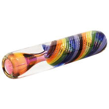LA Pipes "Twisted Rainbow" Fumed Glass Chillum