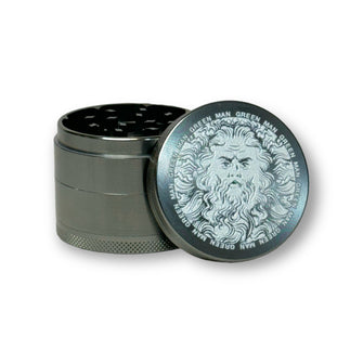 Green Man Gray 4-Piece Aluminum Grinder, 2"