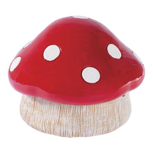 Fujima Red Mushroom Covered Ashtray - 4.75"