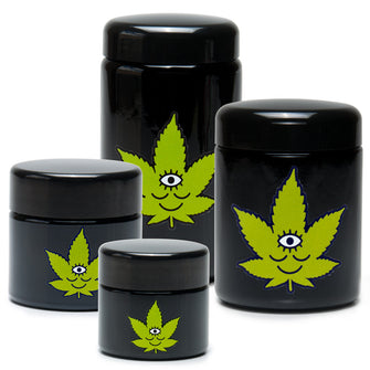 JR992 420 Science x Wokeface UV Screw Top Jar - Toke Face