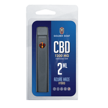 Golden Goat CBD Rechargeable Vape Device 1200MG, Azure Haze (Hybrid)