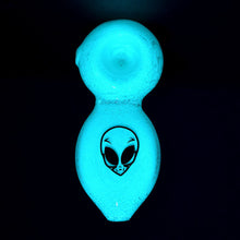 Alien Tech Glow In The Dark Glass Pipe - 3.5"