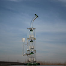 15" Triple Matrix Percolator Glass Water Pipe