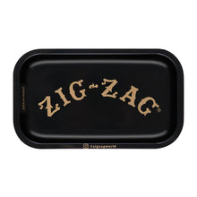 Zig Zag Small Metal Rolling Tray | Black