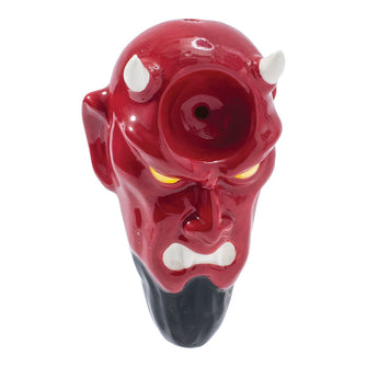 Wacky Bowlz Devil Ceramic Hand Pipe - 3.5"