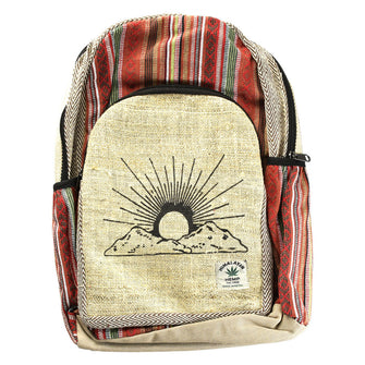 ThreadHeads Himalayan Hemp Mountain Sunrise Backpack