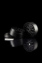 D&J Grinders 3 Piece Small Herb Grinder stainless steel with Built-In Coil Lighter combination 2" x 2"