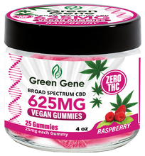 Green Genie CBD Vegan Pectin Infused Gummies w/ B12 Vitamins (625MG - 2500MG)