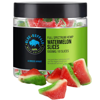 Full Spectrum CBD Gummies:  Watermelon Slices 1000mg | 60ct