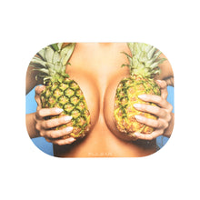 Pulsar Mini Metal Rolling Tray w/ Lid - Large Pineapples / 7"x5.5"