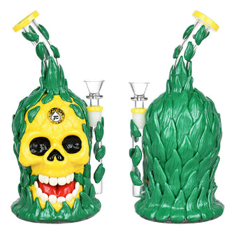 Pulsar Skull Pineapple Water Pipe - 10"/14mm F