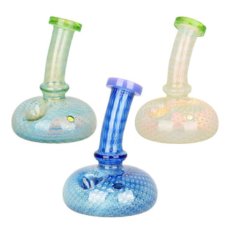 Bubble Matrix Mini Vase Hand Pipe - 4" / Assorted Colors 3PC SET -