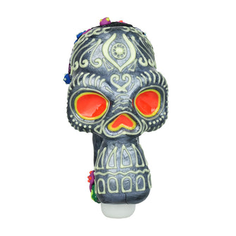 Pulsar Voodoo Skull Spoon Pipe - 5.5"