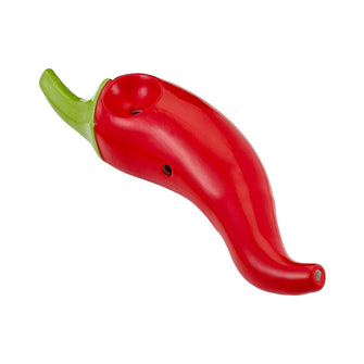 Chili Pepper Ceramic Pipe - 6"